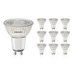 Opakowanie 10x Noxion PerfectColor LED Spot GU10 PAR16 4W 345lm 60D - 927 Bardzo Ciepła Biel | Najlepsze renderowanie kolorów - Ściemnianie - Zamienne 50W